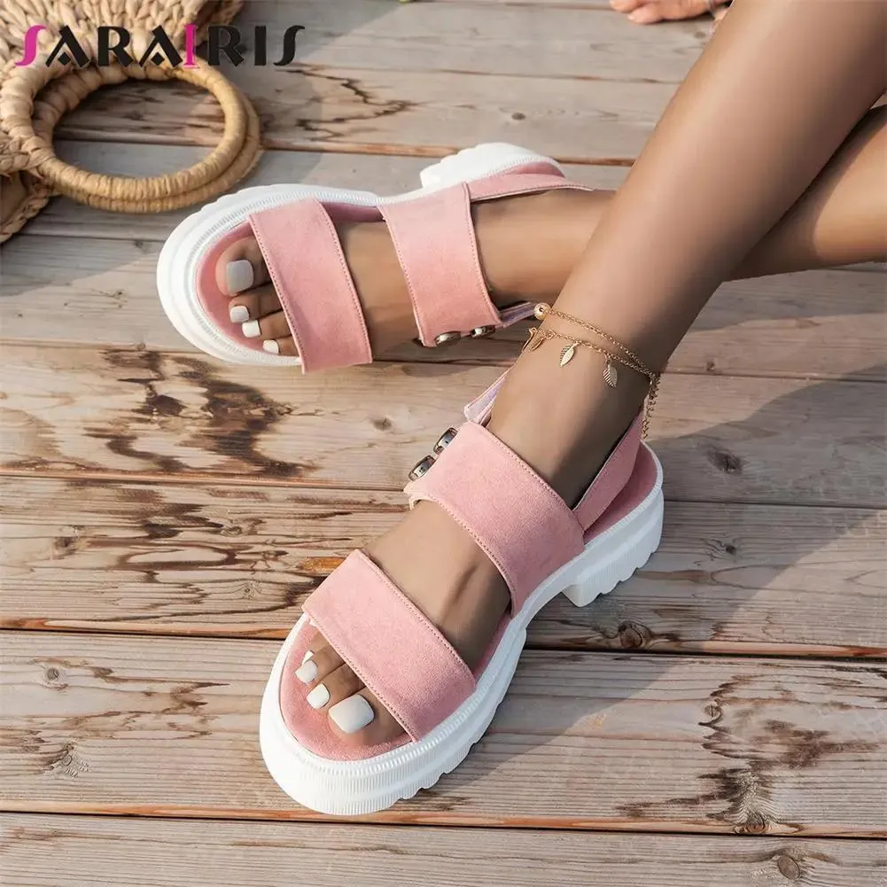 Teli Sarairis in vendita Summer High Heels Sandals da donna Scivola su scarpe con piattaforma di tall