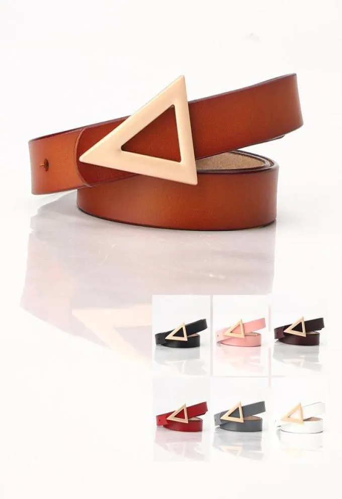 Ceinture en cuir à boucle triangulaire pour femmes, mode Style coréen, nouvelle collection 2020, 8132887