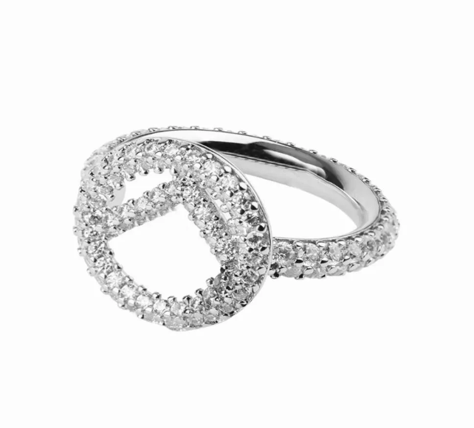 Pierścień dla kobiet Pierścienie projektantów fashiom Diamentowe litera F Pierścień do kobiet 925 Srebrna biżuteria Heanpok Ornamenty 29259884