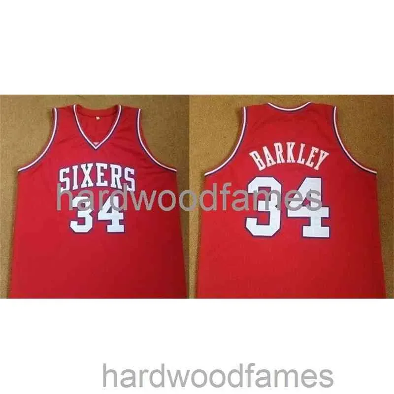 Stitched Custom Cheap CHARLES BARKLEY ROAD RETRO BASKETBALL JERSEY (any size) Men Basketball Jerseys Shirt