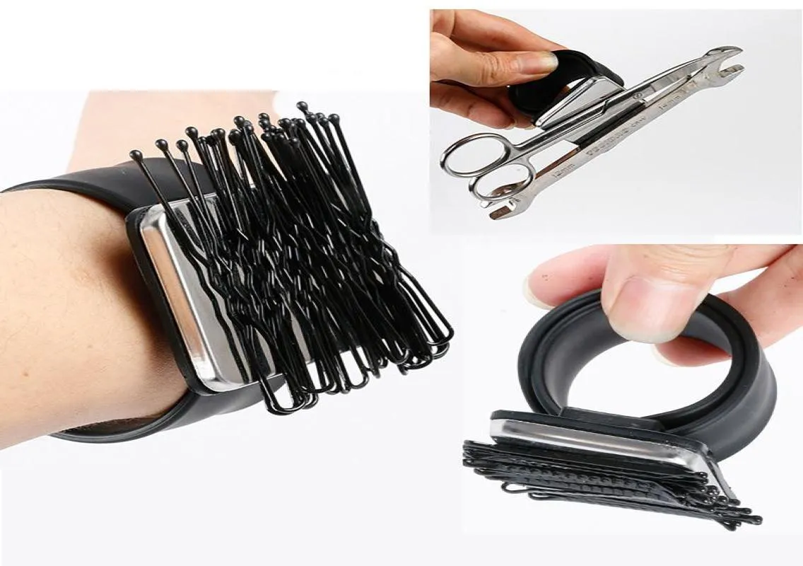 Link Chain Magnet Sewing Pin Cushion Silikon handledsnåldyna Safe Armband Lagringsstift Arvband Holder4765331