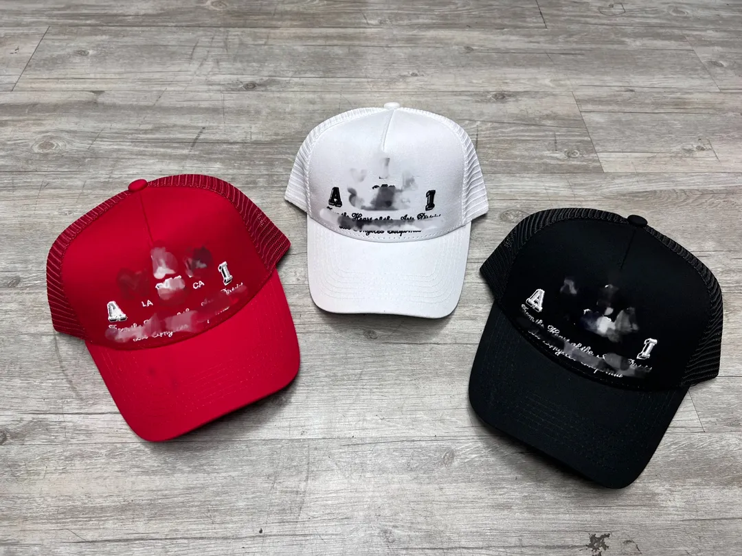 Designer Ball Caps Koreaanse versie Outdoor Vizier Duck Cap Paar Platte Rand Hoed Letters Geborduurde Net Hoed voor Mannen en Vrouwen