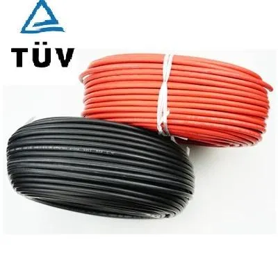 Güneş Allmejores güneş paneli sistemi için Kırmızı Blak Kablosu 1500V 4mm2/6mm2 (12/10AWG) TUV ul Onay 10m/Rulo