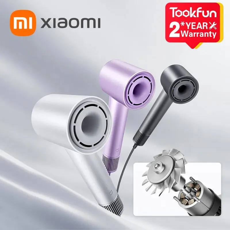 Secadores Xiaomi Mijia H501 Secadores de cabelo de ânion de alta velocidade Velocidade do vento 62m / s 1600w 110000 Rpm Cuidados com os cabelos profissionais Secagem rápida íon negativo