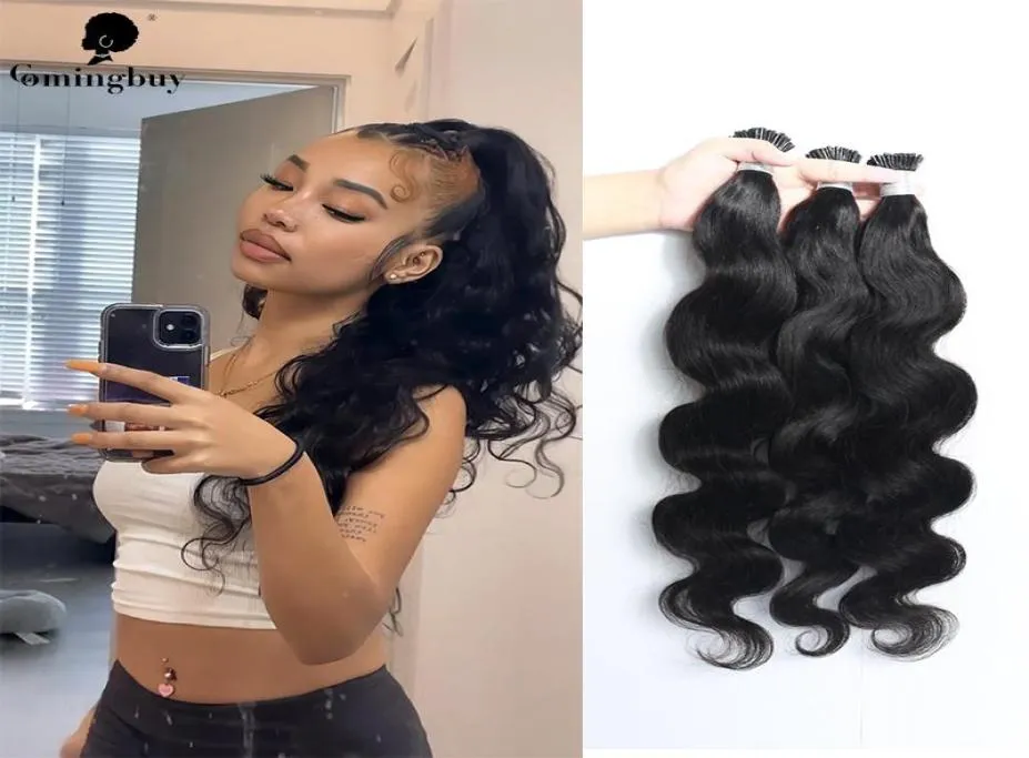 Human Hair Bulks Body Wave Microlink Extensions I Tip Brazialian Remy For Black3053007