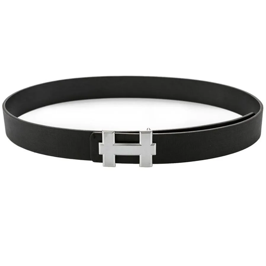 Ceinture de mode en cuir véritable hommes ceinture qualité H boucle lisse hommes ceintures pour femmes jean vache sangle cadeaux 267I