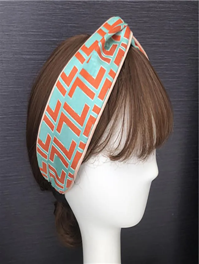 Twill Vrouwen Hoofdbanden Verstelbare Letters Jacquard Haarbanden Mode Dame Sport Elastische Haarband met Box5543922