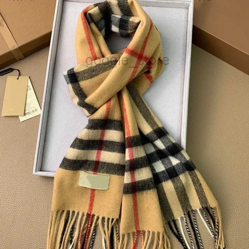 Классический клетчатый шарф, женский дизайнерский кашемировый мужской шарф, 100% мягкий на ощупь принт с принтом, теплая и маркированная осенне-зимняя длинная шаль