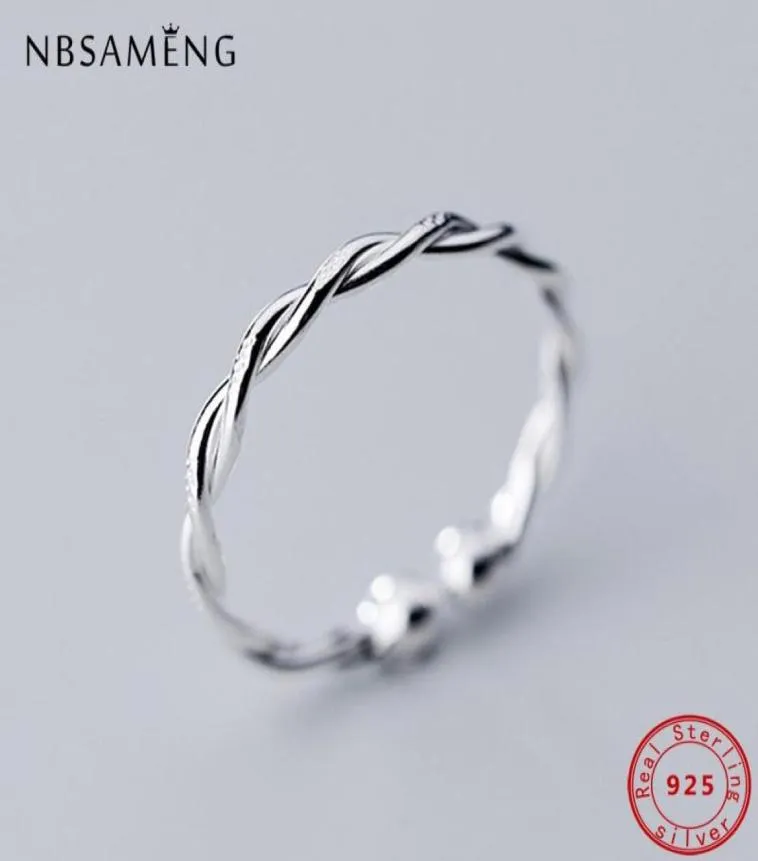 Cluster Rings for Women 925 Sterling Silve Opening Justerbar enkel koreansk bröllopsförlovningsring GIRLT JAMEBELLERY8222275