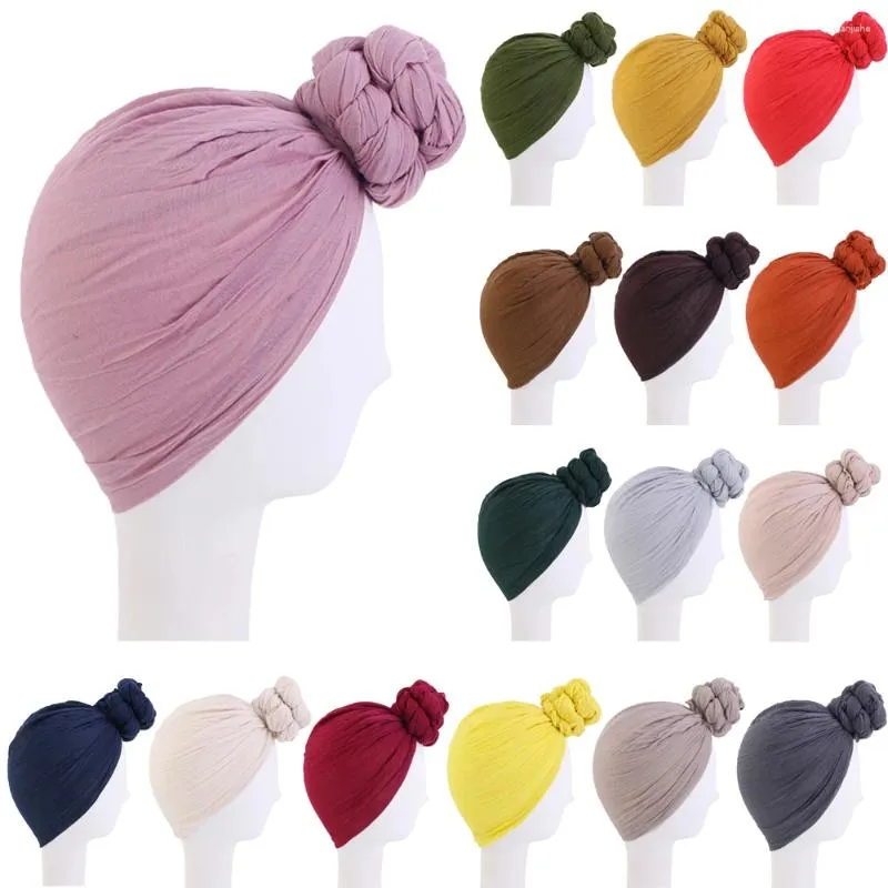 Ethnic Clothing Stretchy Jersey Women Muslim Long Tail Scarf Hat Turban Chemo Cap Hair Loss Islamic Headwrap Head Cover Wrap Caps Bonnet