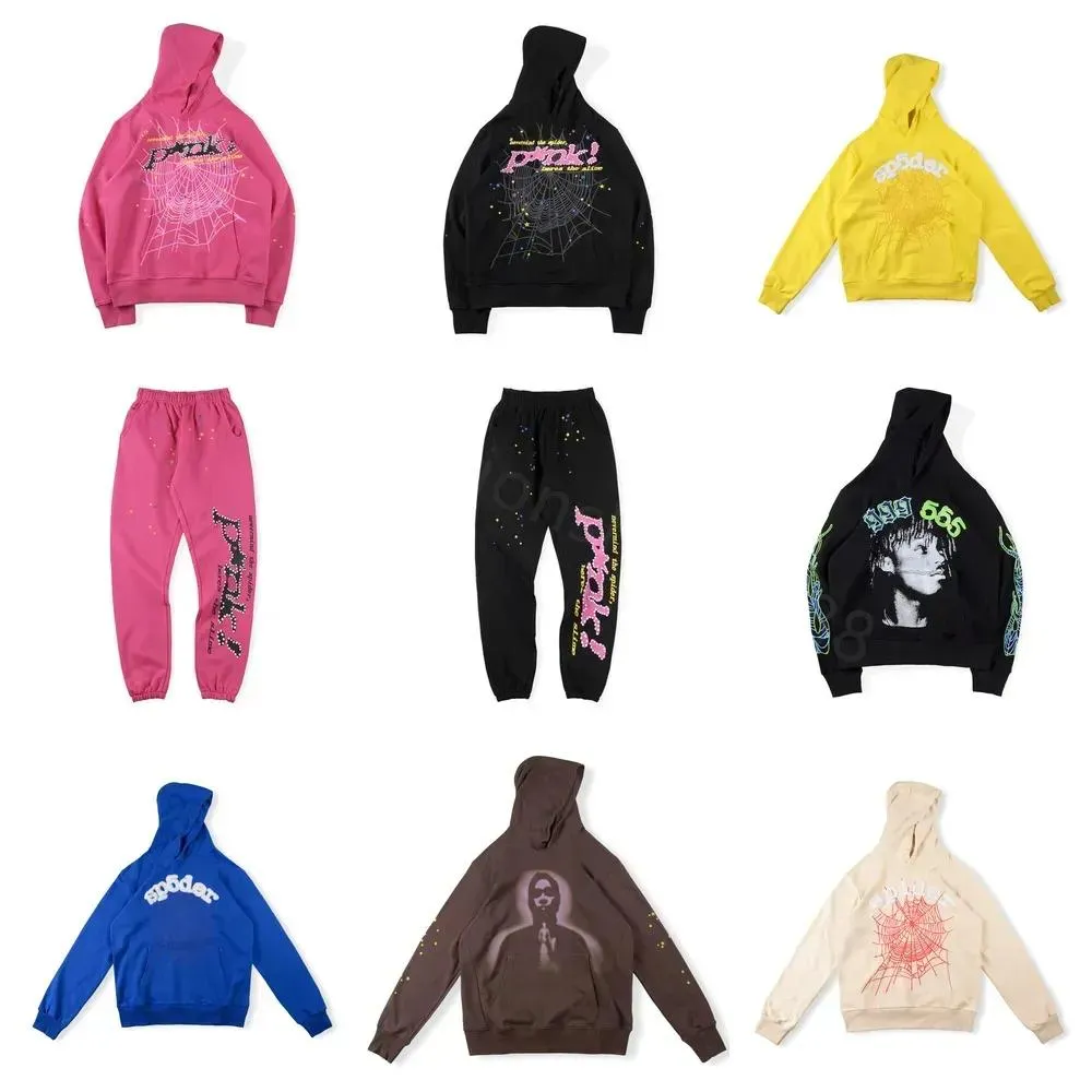 Sweatshirts 555 spider hoodie designer hoodie sp5der sweatshirt man pullover young thug 555555 hoodies luxury womens pink spider jacket Sweats