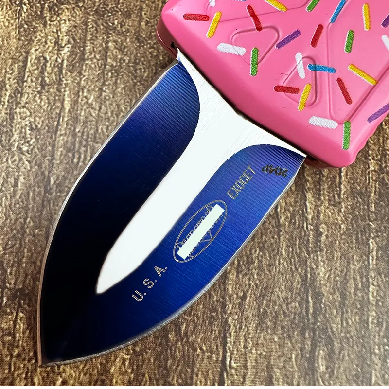 Micro Exocet Dessert Warrior OTF Tech Knife Pocket Knives Wallet Clip Pocket Knife EDC Self