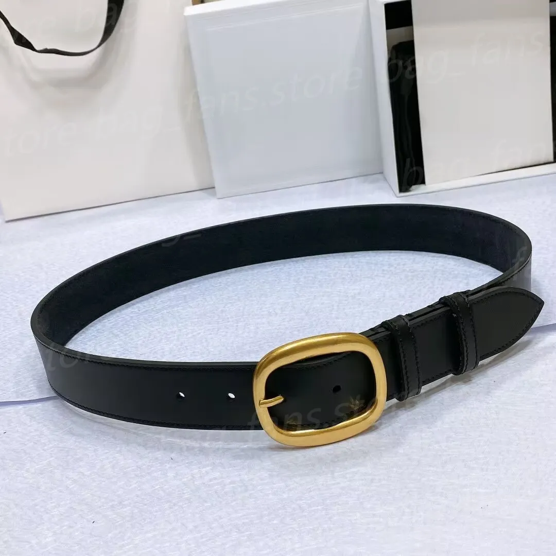 10A Quality Fashion Designer Belts With Oval Buckle Women Men Couples ...