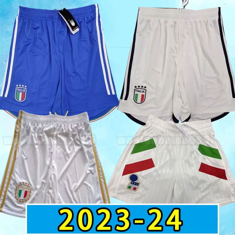 23 24 Italia Bonucci Soccer Shorts 2023 Verratti Jorginho Insigne Belotti Chiesa Barella Chiellini Italy Immobile Football Pants Home Away Men Icon 125th