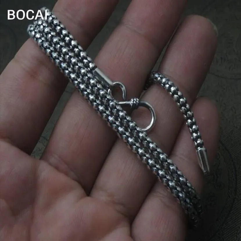 Kedjor drakarna skalar halsband för män kvinnor silver smycken retro par klänning259i