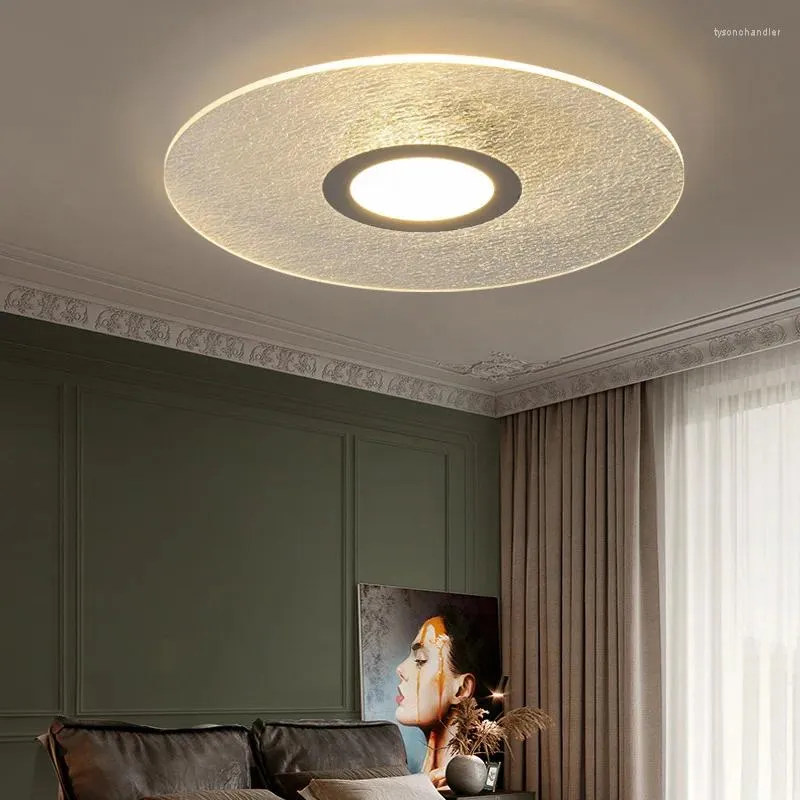 Żyrandole nordyckie lekkie luksusowe sufit LED żyrandol prosta dekoracja sypialnia badanie lodu crack kreatywne lampy osobowości