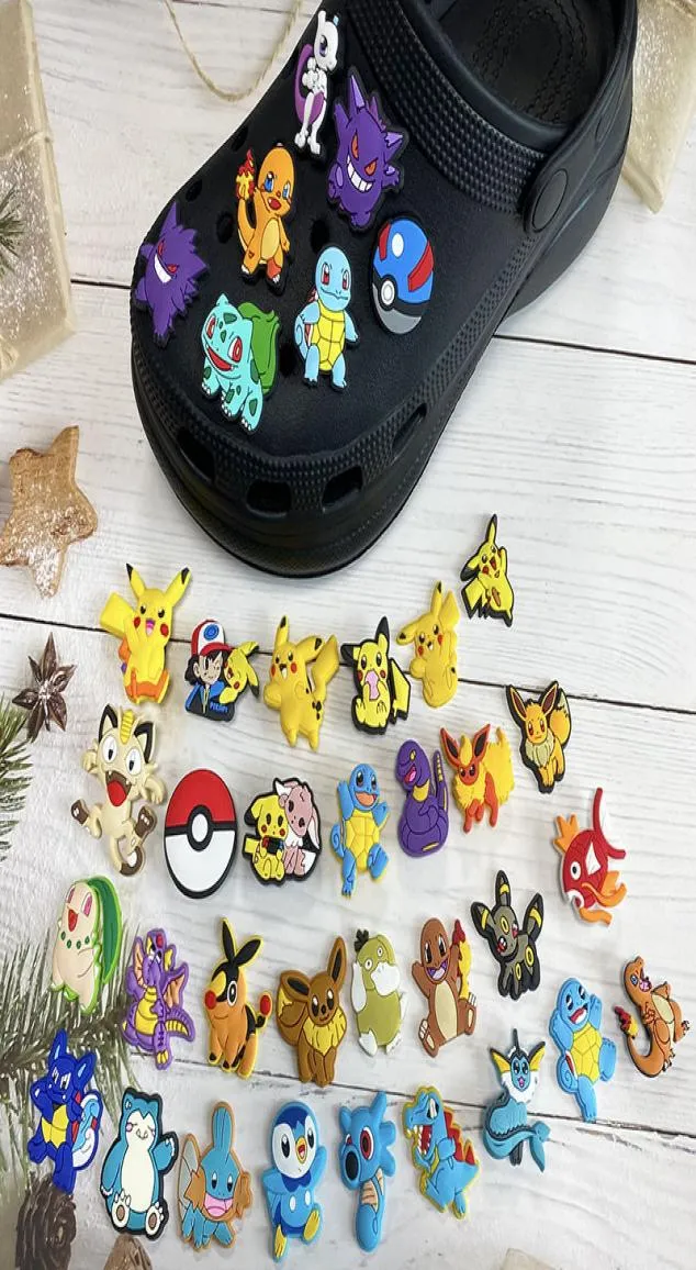 Anime charms wholesale childhood memories ghost elf duck cartoon charms shoe accessories pvc decoration buckle soft rubber charms fast ship5641399