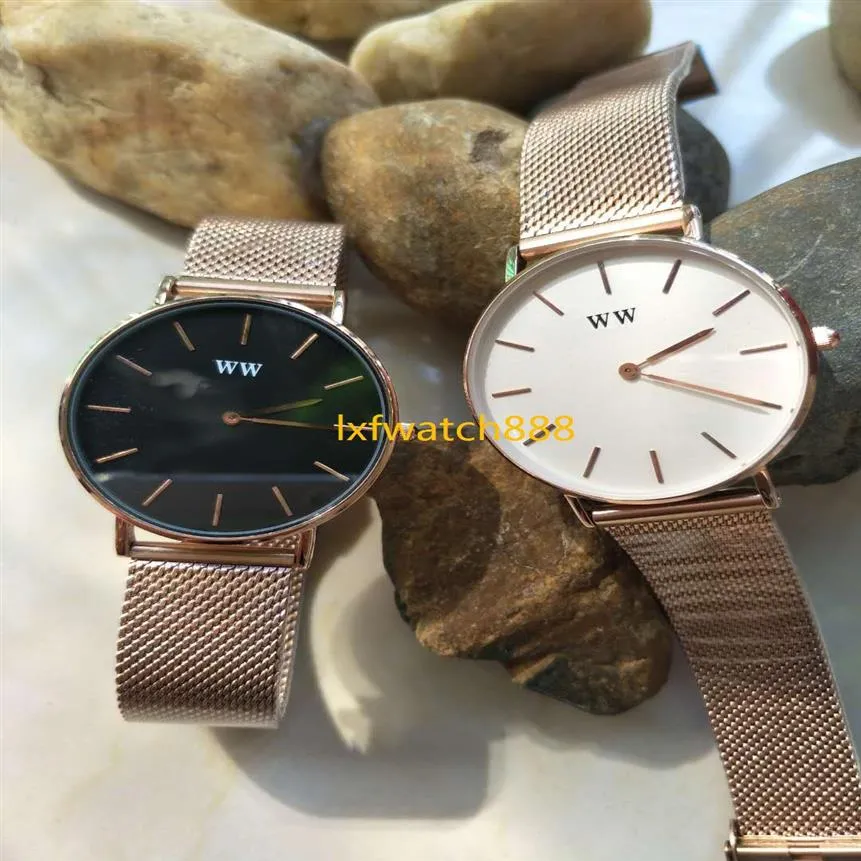 3A WW haute qualité dw femme montres 32mm et hommes montre 36mm Wellingtones mode montre-bracelet à quartz Daniels acier inoxydable poignet 229k