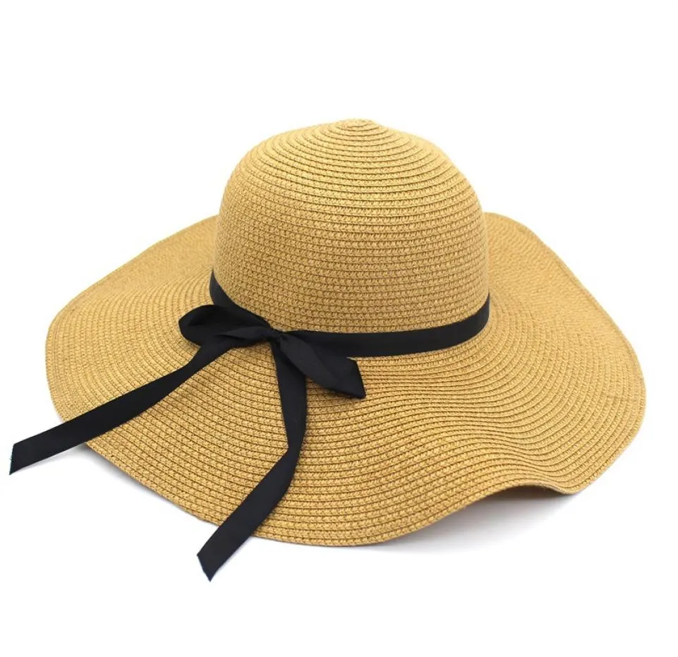 Summer Straw Hat Whole Women Cowboy Hats Hats Hats Outdoor Sports Caps szeroko brzegowy kapelusz7098031