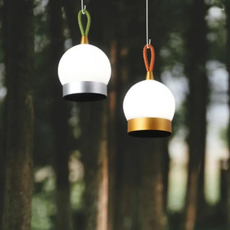 Draagbare lantaarns Campinglicht USB oplaadbare lantaarn Verstelbare buiten waterdichte tentverlichting Noodtafellamp