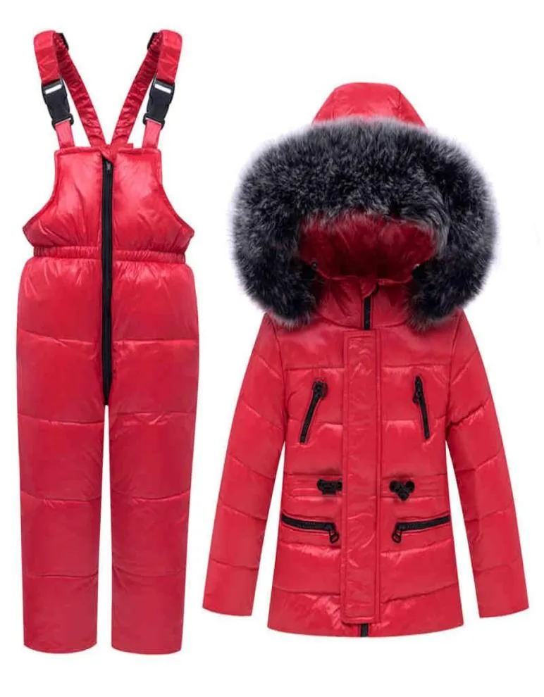 2019 Russia Kids Winter Jacket Coat Waterproof Overalls For Children Baby Boy Girl Clothes Snowsuit Toddler Parka Down Jacket5092747