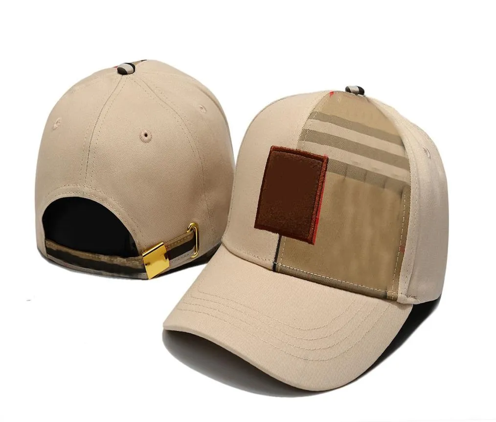 Klassiska rutiga bokstäver Cap Golf Curved Visor Hats Bone Snapback Cap Men Sports Gorras Dad Hat High Quality Baseball Justerable Caps1281748