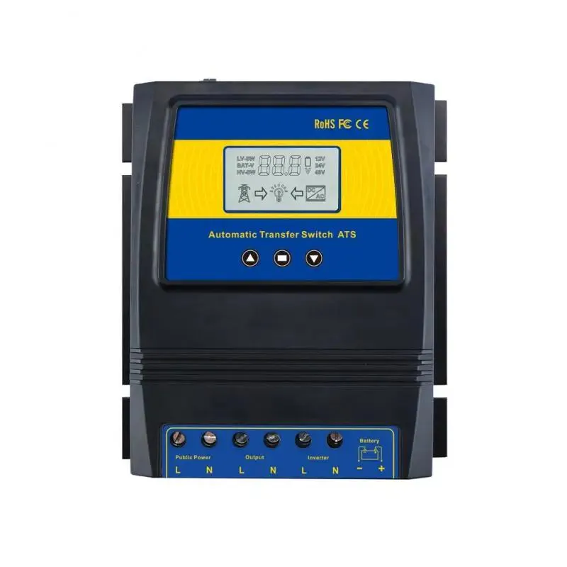 Zubehör DC 12 V 24 V 48 V AC 110 V 220 V Ein/Aus-Gitter Automatische ATS Dual Power Transfer Schalter Solar Laderegler Für Solar Wind System