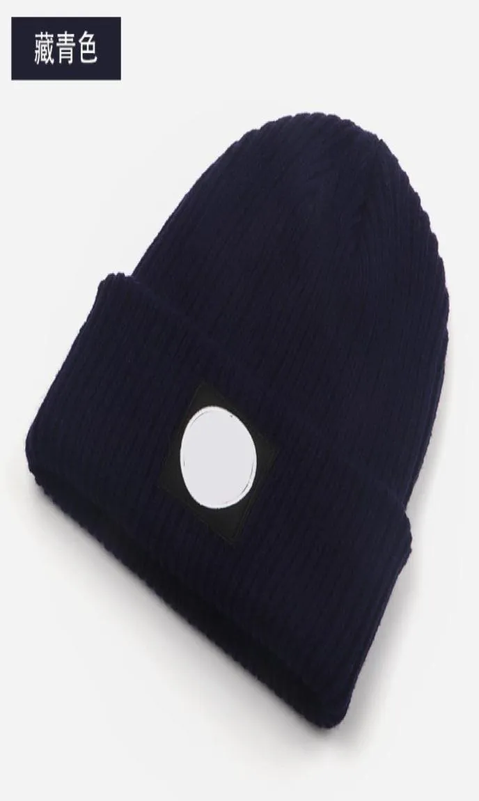 Mens Beanie Winter Hat Brand Warm Beanies European American Double Laye Folded Knit Women Woolen Hats Skull Cap For Womens Men CA1919901