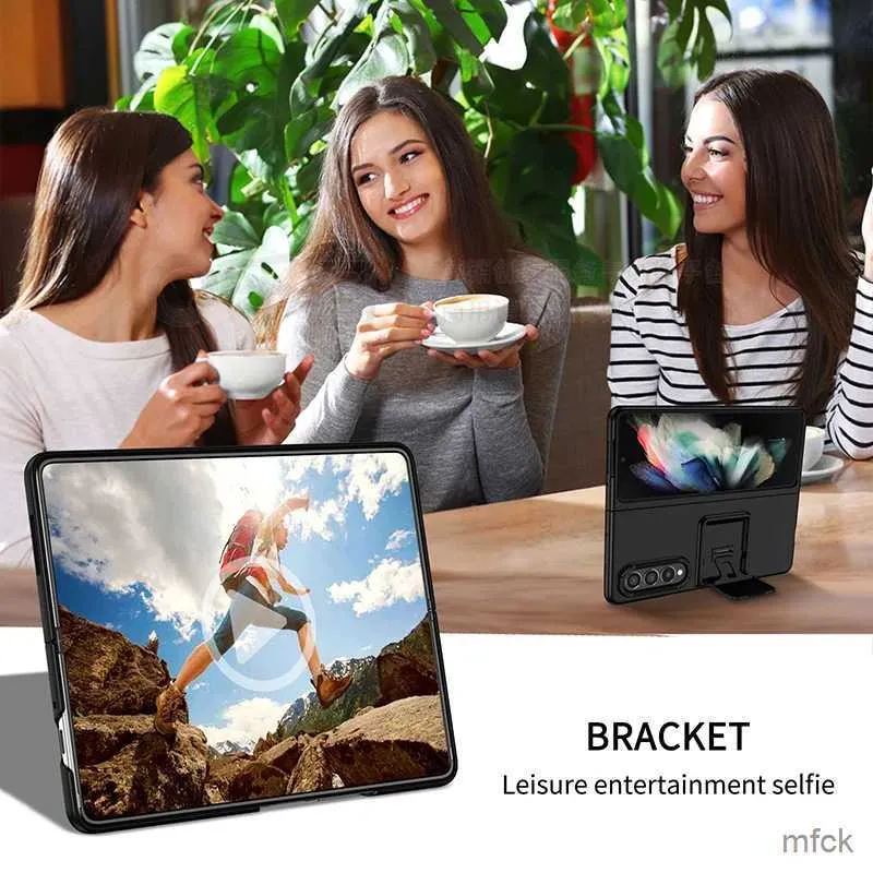 Yerleşik Kickstand Bracket Kamera Koruması ile Kat 3 5G Kasa Cep Telefonu Kılıfları