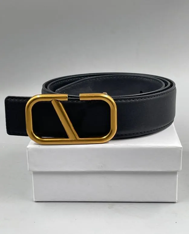 Ceinture de créateur de vêtements pour hommes noir rouge femmes luxe classique décontracté boucle en V ceintures en cuir de mode avec cadeau blanc 5585576