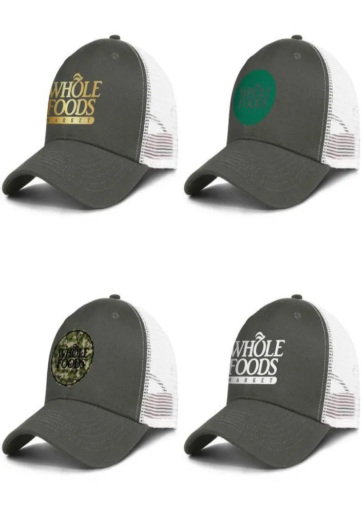 Men039s Whole Foods Market Flash Gold Mesh Hats Damen Verstellbare Belüftung Snapback Gesunde Bio-Tarnung8063457