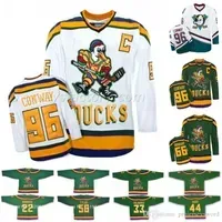 College wear Mighty Ducks Movie Jersey 14 Antti Aalto 21 Ted Donato 22 Luis Mendoza 31 Steve Shields 56 Russ Tyler 86 Shjon Podein Hockey Je