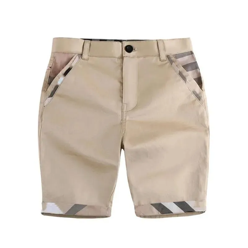 Shorts barn shorts toddling barn kort byxa sommar bomull pojkar strand shorts fritid baby kläder 38 år