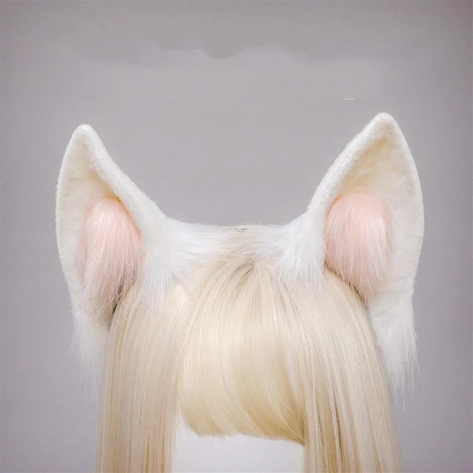 Kawaii donne ragazze Halloween simulazione orecchie da coniglio fascia Cosplay Anime peluche volpe orecchio animale KC Lolita accessori per capelli341G
