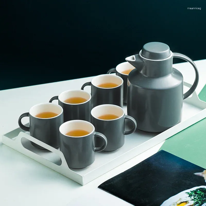 Teaware set Tea Cup Set of 6 Creative Maceramic Home Kungfu Cold Water Pot Afternoon Gift
