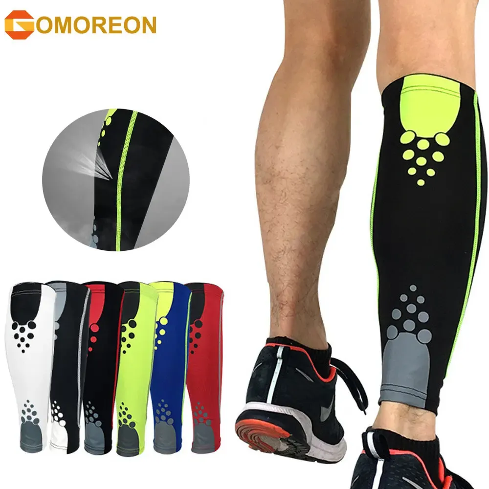 Sportkalvkomprimeringärmar Ben Sock Running Cycling Warmers Runners Shin Splint Varicose Vein Pain Relief 231225