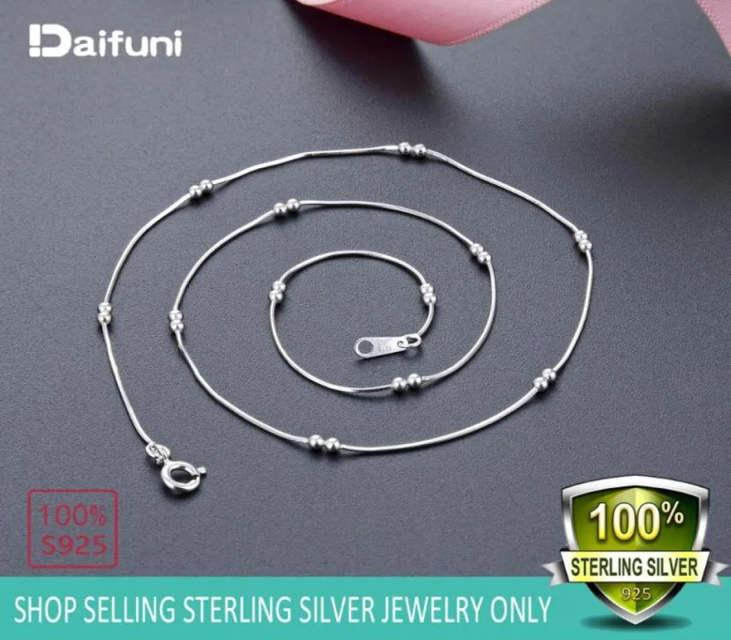 16 "925 STERLING Gümüş Takı Kolye Zincirleri Singapur Klavikula ile Boncuklar Zinciri Dize 2286892