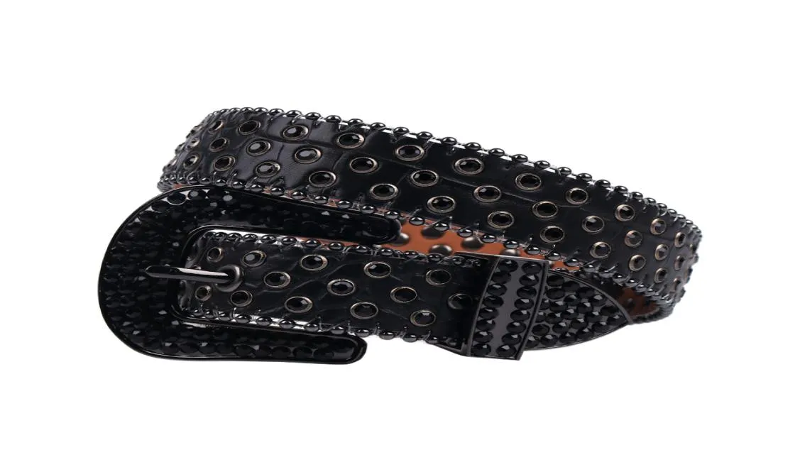 New Comming Western Studded Belt Crystal Cowgirl Cowboy Rhinestones Belts Bling Luxury Strap Belt For Boys Girls Cinto De Strass2353257