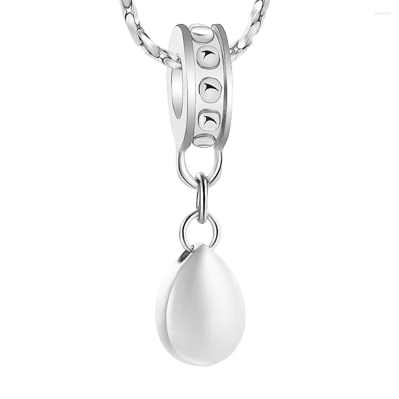 Chains Stainless Steel Cremation Jewelry Ashes Teardrop Necklace/Bracelet Accessories Charm Keepsake Urn Pendant Memorial For