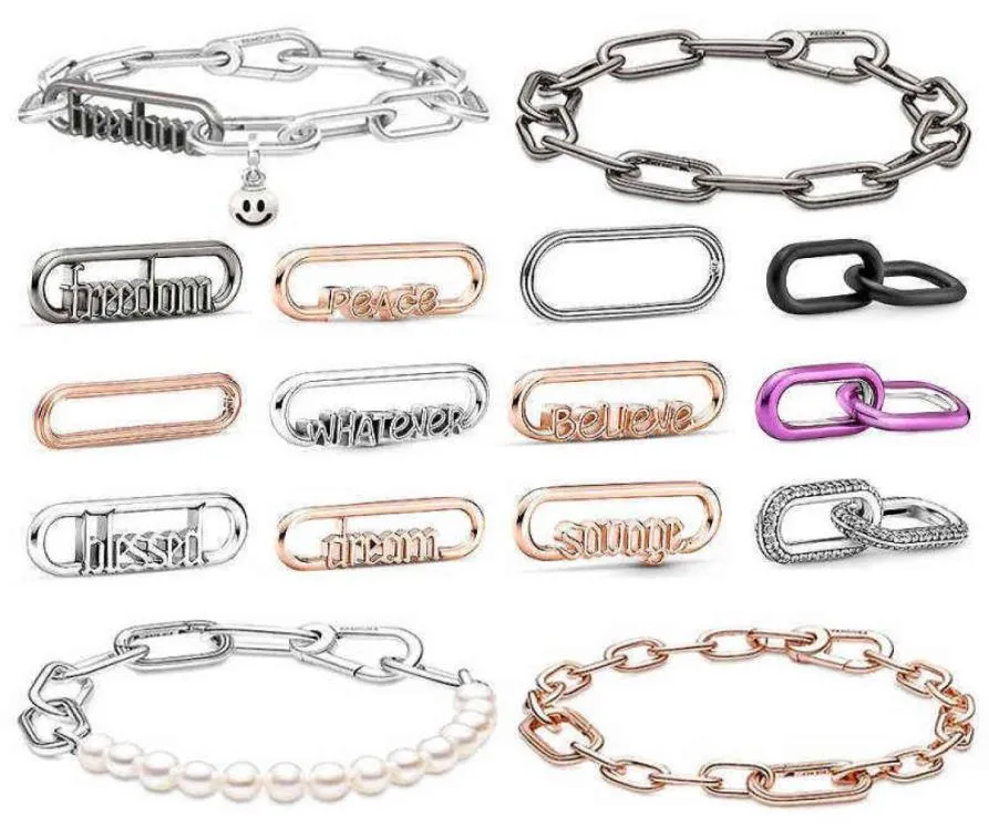 Nieuwe Hot Fijne Sieraden Vrouwen Fit Originele Me Serie Kralen Armband Diy Charms Plata De Ley 925 Sterling Zilver Accessorie5453010