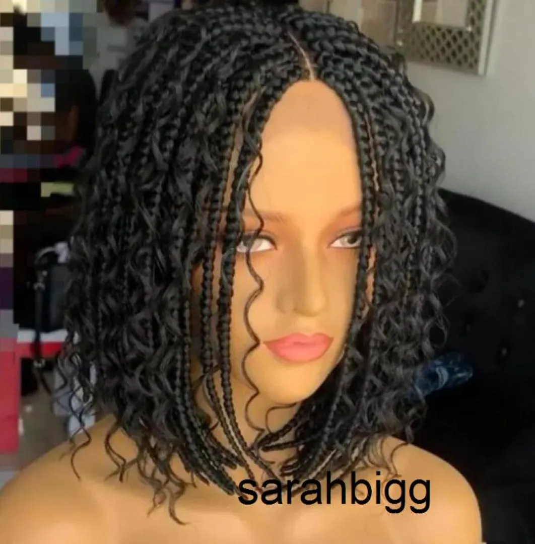 1403903920039039Kurze geflochtene Perücken für schwarze Frauen, hitzebeständig, gehäkelt, Box-Braid, Bob-Perücke, afrikanischer synthetischer Zopfin58502018974076