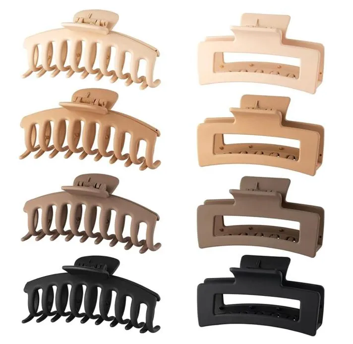 90039s Strong Hold Big Jaw Matte Glossy Clamps for Women Thick Thin Hair3353670
