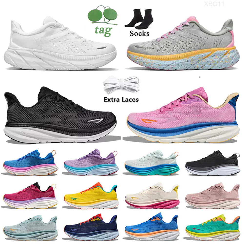 10AHHoka Clifton 9 8 Scarpe da corsa Hokas Bondi 8 Donna Uomo Scarpe da ginnastica basse in mesh Triple Bianco Nero Free People On Cloud Cyclamen Sweet Lilac Scarpe da ginnastica sportive Taglia 36-45