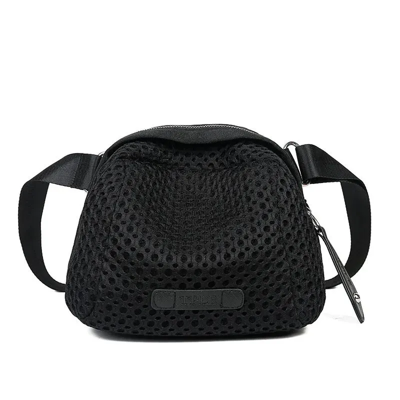 Sacos femininos casuais náilon preto bolsa senhora bonito tendências de inverno telefone inteligente forma concha essencial portátil zippy todos os dias saco crossbody