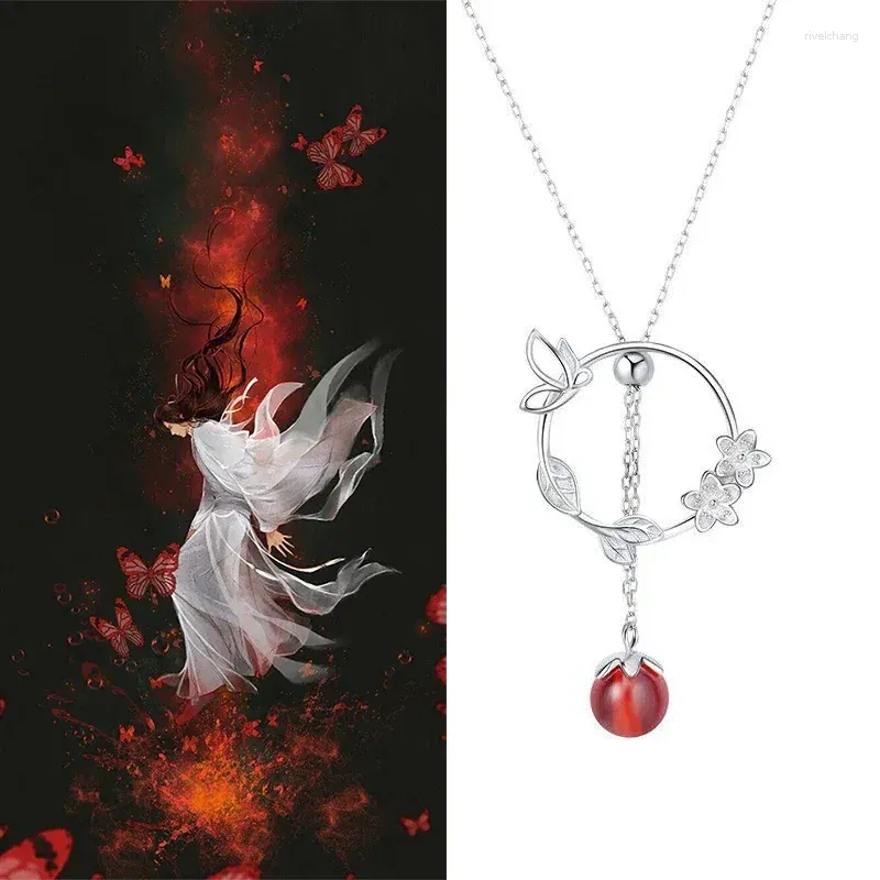 ペンダントネックレスアニメTian Guan Ci Fu Hua Cheng Xie Lian Necklace Cospume Jewelry Prop Choker Chain Accessories Lover Gift