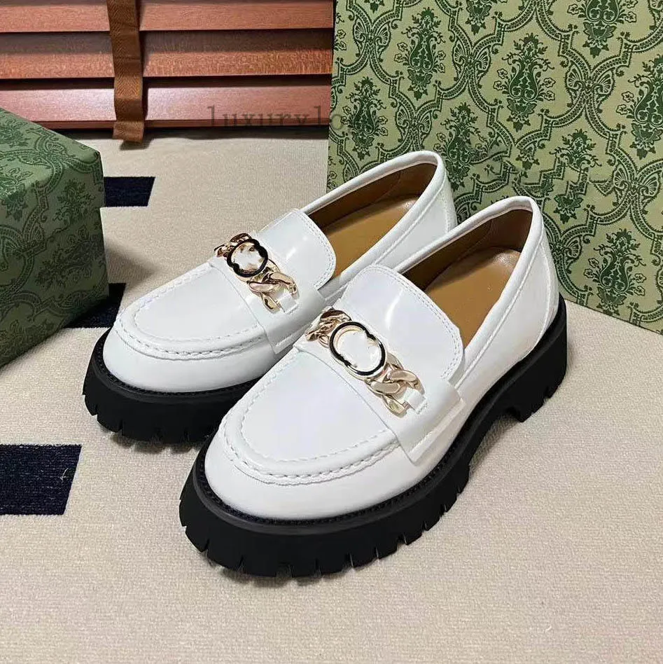 Shoes Designer Bee Loafers Autumn Celebrity Small Platform Women's Ladies Genuine