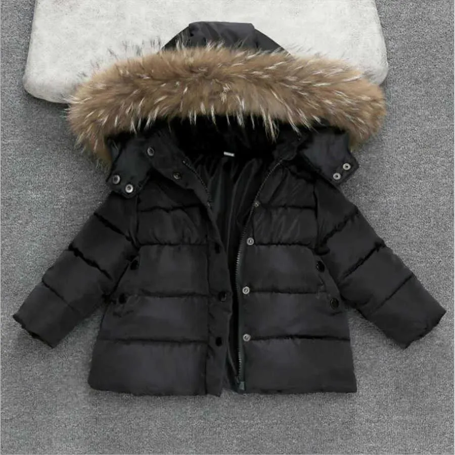 Manteau 2021 hiver enfants coton manteaux pour filles garçons chaud veste d'hiver bébé enfants vêtements d'hiver vêtements d'extérieur à capuche manteaux blanc rouge H091