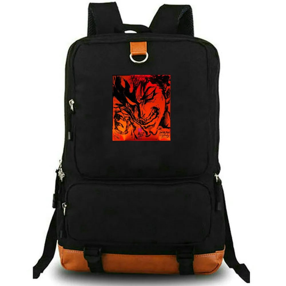 Devilman Backpack Crybaby Daypack Cartoon Bag szkolna Anime Print Rucksack Rekretowa szkolna szkolna szkolna laptopa Pack