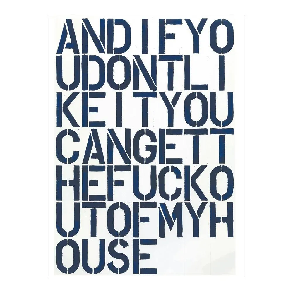 Paintings Christopher Wool If You Dont Like It Painting Poster Print Home Decor Framed Or Unframed Photopaper Material