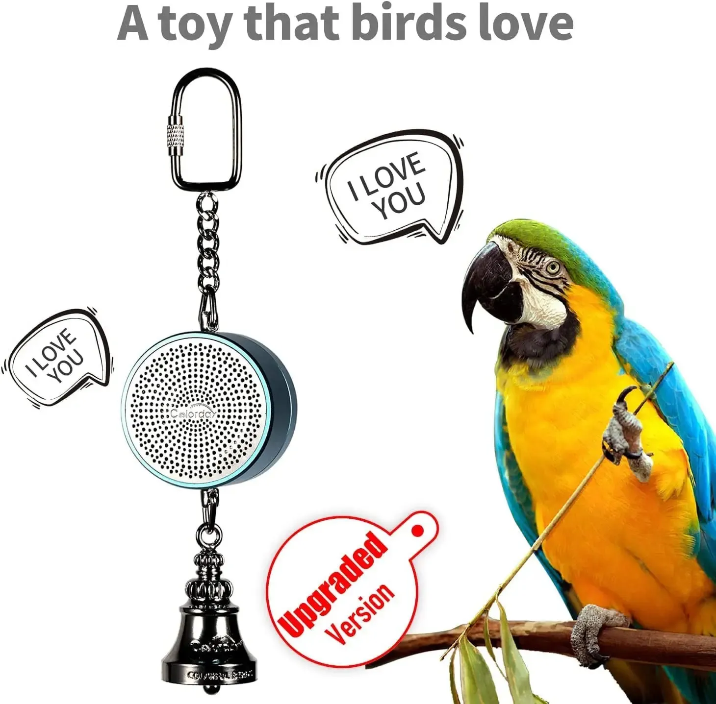 Speaking Bird Toy With Interactive Voice And Bell Sounds Engaging